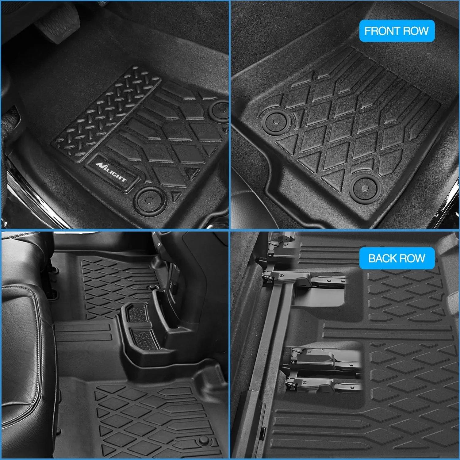2014-2019 Toyota Highlander 7 & 8 Seats TPE Floor Mats
