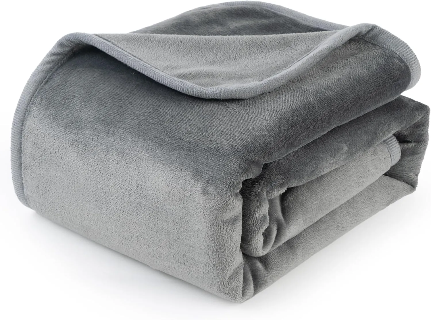 50x60 Inch Dark Gray Pet Blanket for Medium/Large Dogs - Reversible Soft Fluffy Waterproof Flannel Dog Bed Blanket for Crates, Sofas, Car