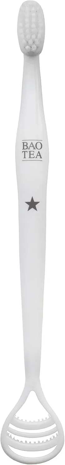 All-in-One Toothbrush & Tongue Cleaner: Comprehensive Oral Health Solution, Versatile Dental Care with Integrated Tongue Cleaning Design and Ultra-Soft Bristles