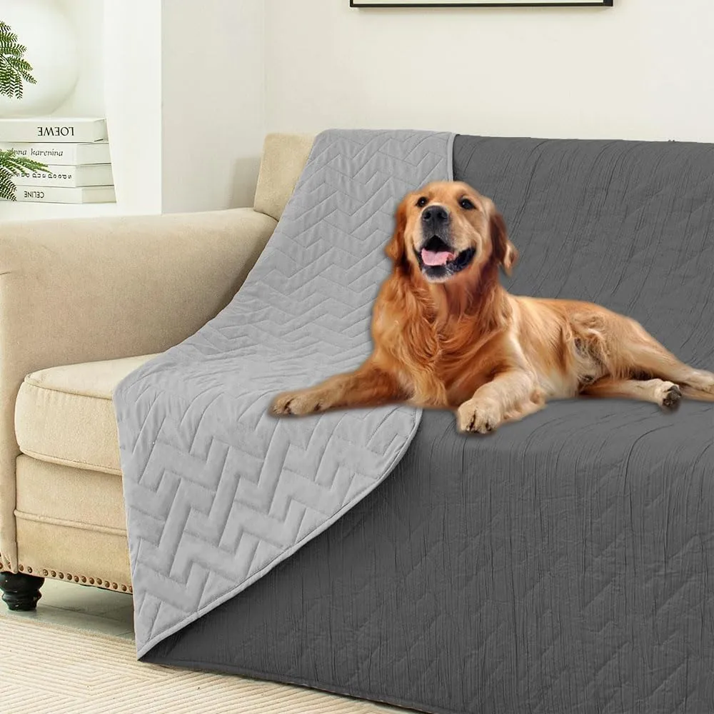 Ameritex 100% Waterproof Dog Bed Blankets Double Sided Dog Couch Cover Knurling Pattern pet Bed Cover Reversible Furniture Couch Sofa Car for Puppy Kids