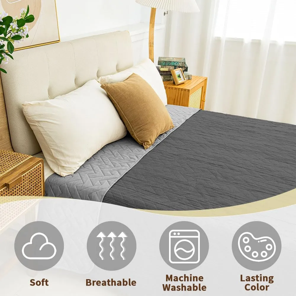 Ameritex 100% Waterproof Dog Bed Blankets Double Sided Dog Couch Cover Knurling Pattern pet Bed Cover Reversible Furniture Couch Sofa Car for Puppy Kids