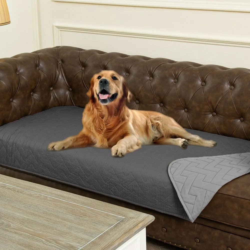 Ameritex 100% Waterproof Dog Bed Blankets Double Sided Dog Couch Cover Knurling Pattern pet Bed Cover Reversible Furniture Couch Sofa Car for Puppy Kids