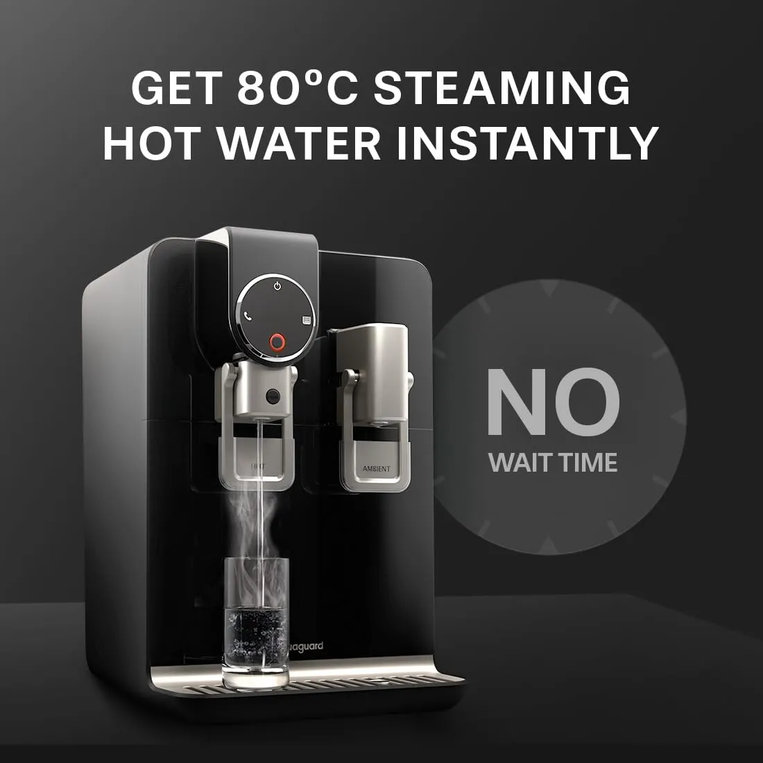 Aquaguard Blaze Insta Hot & Ambient 9-Stage RO, Dual Stainless Steel Tank Water Purifier | RO UV Active Copper Tech | Taste Adjuster | Upto 60% Water Savings | Suitable for all Water Sources