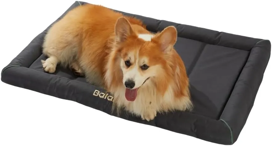 BALANCE Heavy Duty Oxford Dog Bed for Dog Crates, Waterproof Dogs Crates Pad Outdoor Durable Puppy Crate Mat, Wipe Clean & Easy Rinse, 36 inch