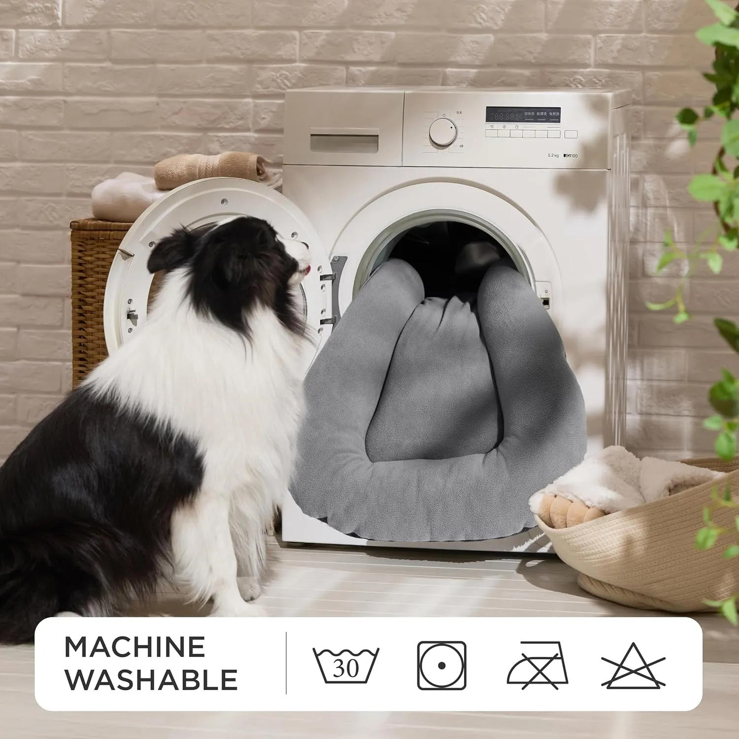 Bedsure Washable Dog Crate Pad for Small Dogs, Flat Puppy Kennel Dog Bed for Crate, Ultra Soft Fleece Pet Sleeping Mat with Non-Slip Bottom, Light Grey 23"x17"