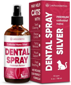 Cat Dental Care | Cat Breath Freshener | Dental Spray | All Breeds Mouth Cleaner | Spray for Bad Breath | Teeth & Mouth Cleaner | 4 oz