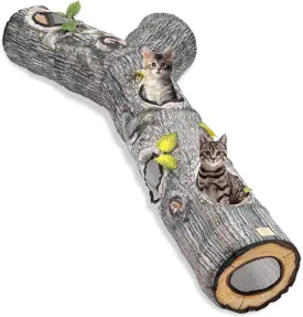 Cat Tunnels for Indoor Cats, Cat Tunnel Toys, Cat Stuff Accessories for Large Cats Kitten and Other Small Animals to Chase and Play, Foldable & Easy to Store, Cat Tube Toys L 59"