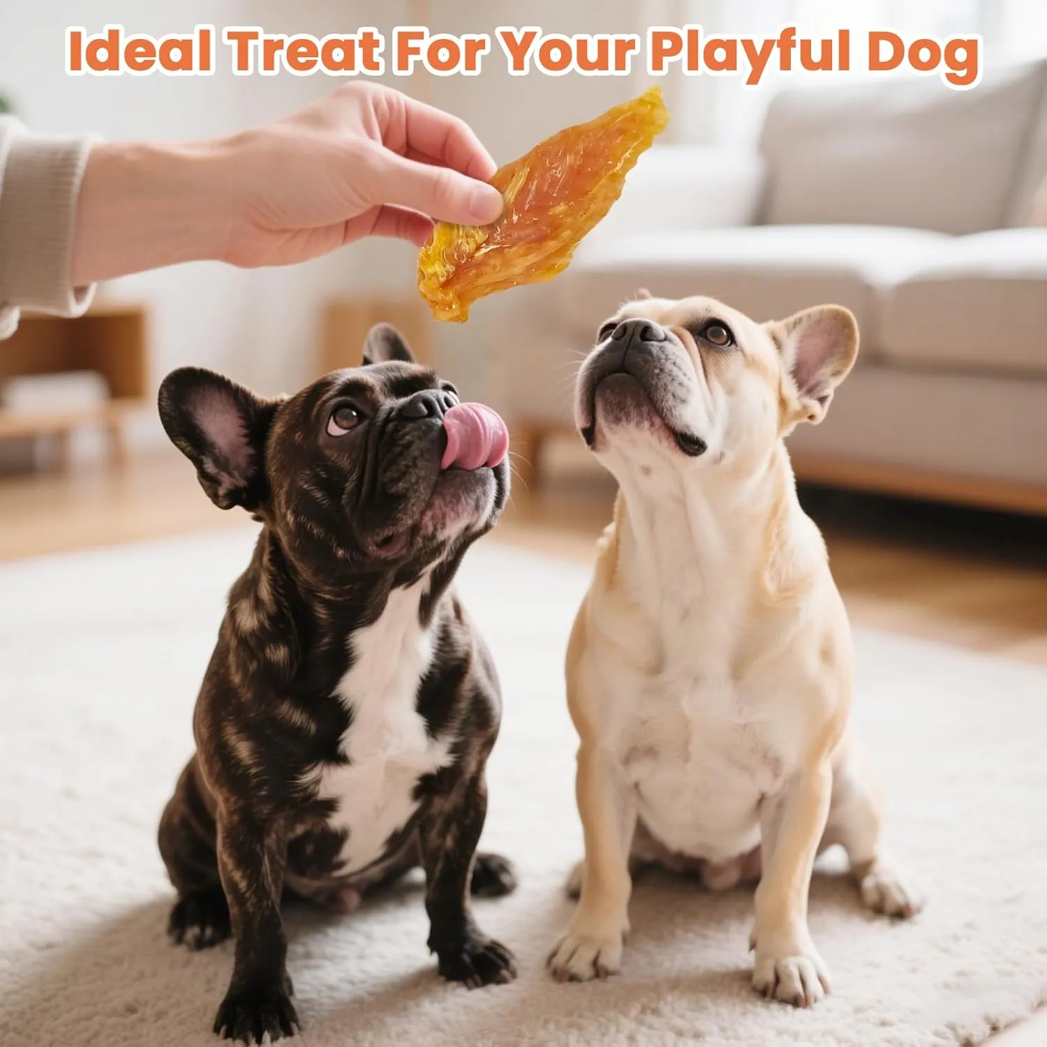 Chicken Jerky Dog Treats 10.6 OZ - High Protein Meat Pet Snacks - Dried Strips Chews for Training Small & Large Dogs
