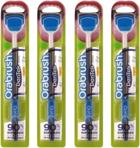 Dentek Orabrush Tongue Cleaner (Pack of 4) Colors May Vary