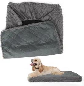 Dog Bed Cover 35x22 Waterproof Washable Pet Bed Cover Replacement Sofa Couch Furniture Protector Reusable