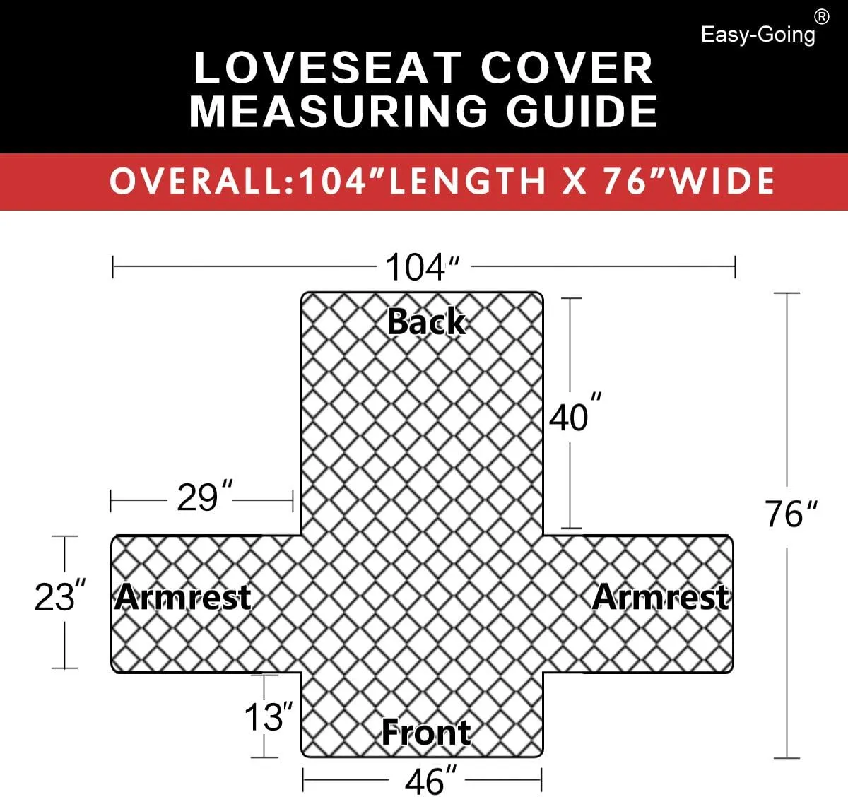 Easy-Going Reversible Loveseat Couch Cover for 2 Cushion Couch Sofa Cover for Dogs Water Resistant Furniture Protector with Foam Sticks Elastic Straps for Pet (Loveseat, Gray/Light Gray)