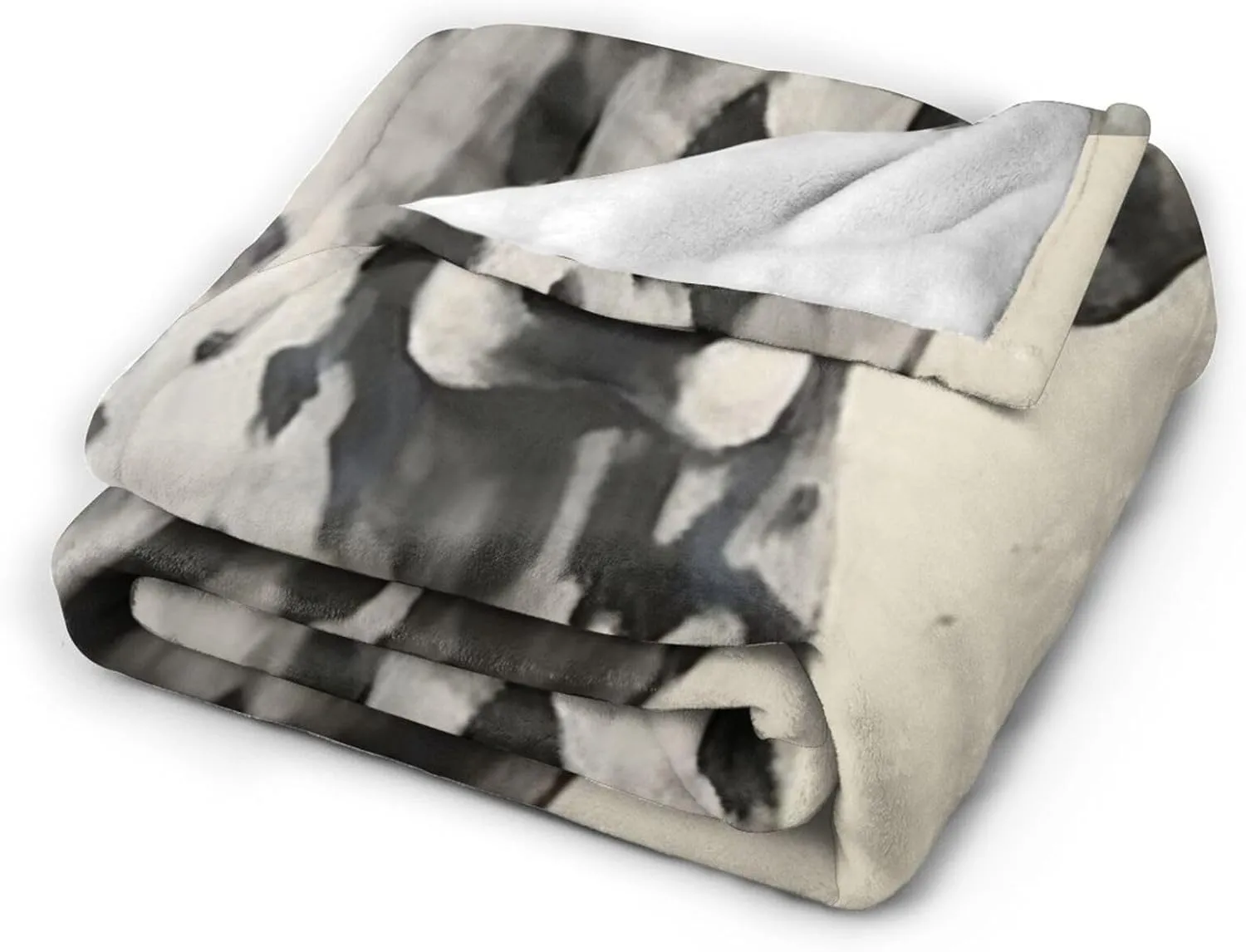 Great Dane Fleece Throw - Lightweight, Super Soft, Cozy Bed Blanket for Living Room/Bedroom - All Season 80"x60"