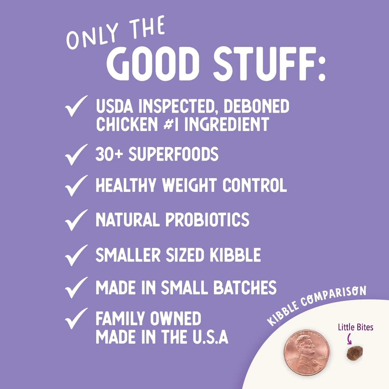 Health Extension Little Bites Lite Chicken & Brown Rice Dry Dog Food (4 lb / 1.8 Kg) - Natural with Probiotics and Superfoods for Overweight Adult Dogs (Pack of 2)