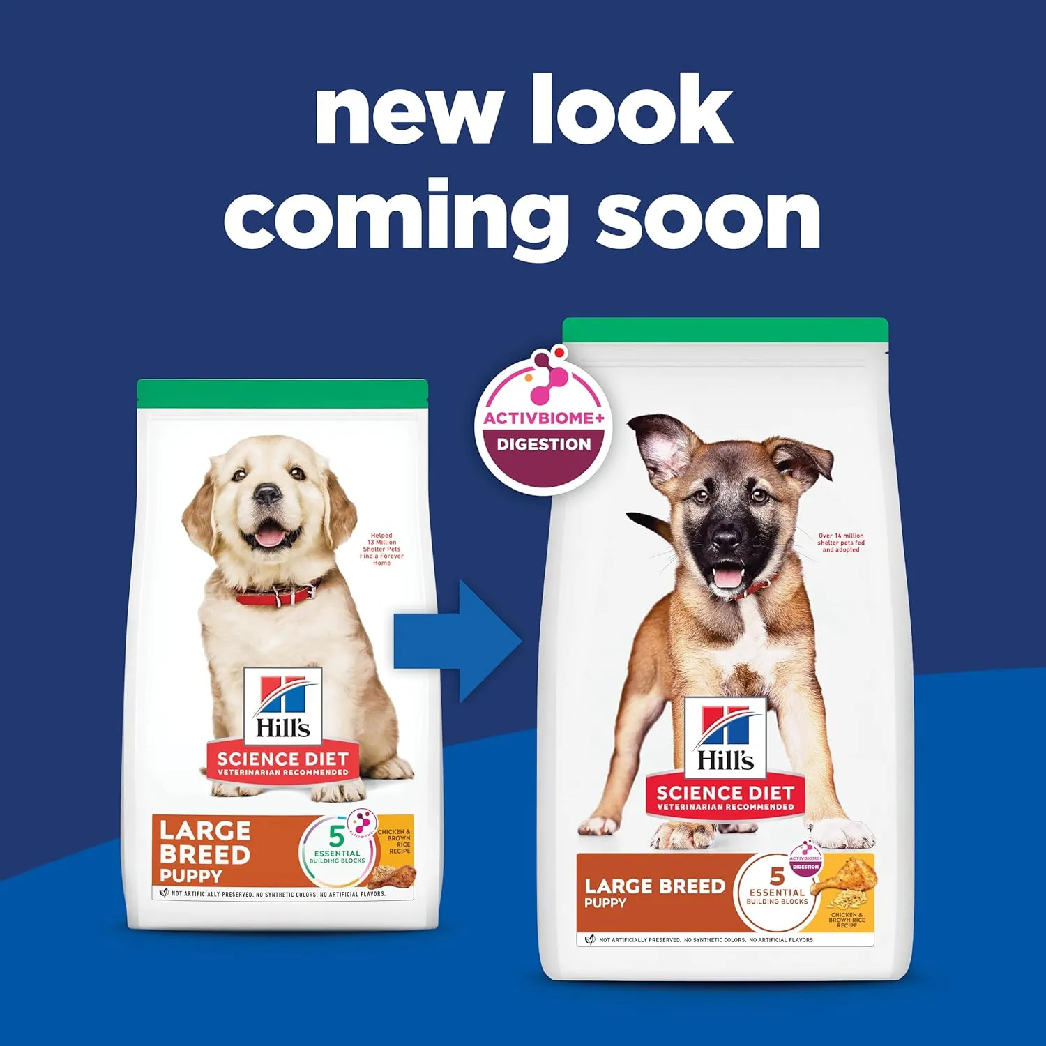Hill's Science Diet Puppy, Large Breed Puppy Premium Nutrition, Dry Dog Food, Chicken & Brown Rice, 15.5 lb Bag