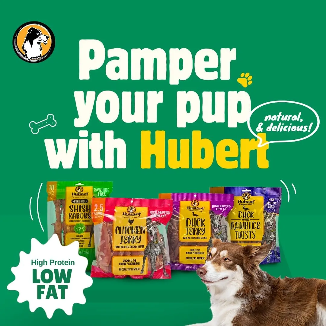 Hubert Pet Premium Sweet Potato Fries Dog Treats, Single-Ingredient & Vegan, All-Natural for All Breeds, No Additives  1 lb Bag