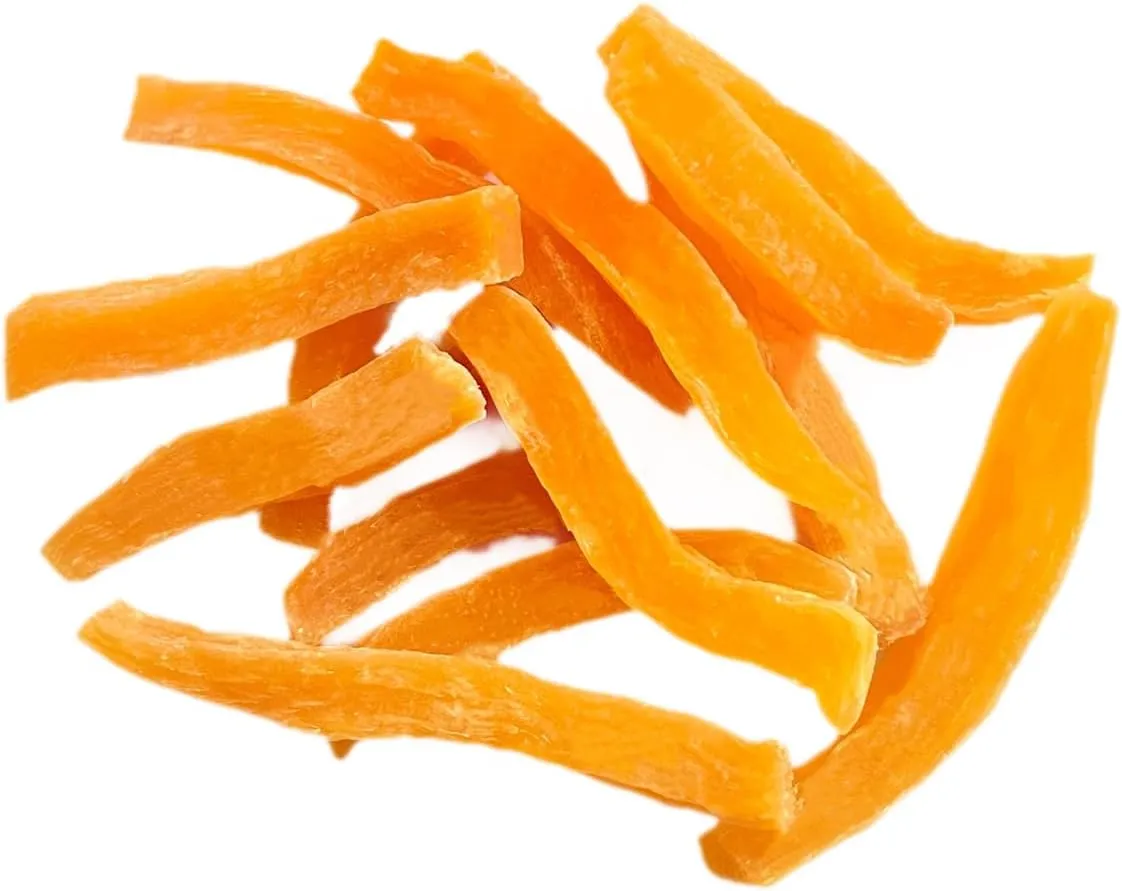 Hubert Pet Premium Sweet Potato Fries Dog Treats, Single-Ingredient & Vegan, All-Natural for All Breeds, No Additives  1 lb Bag