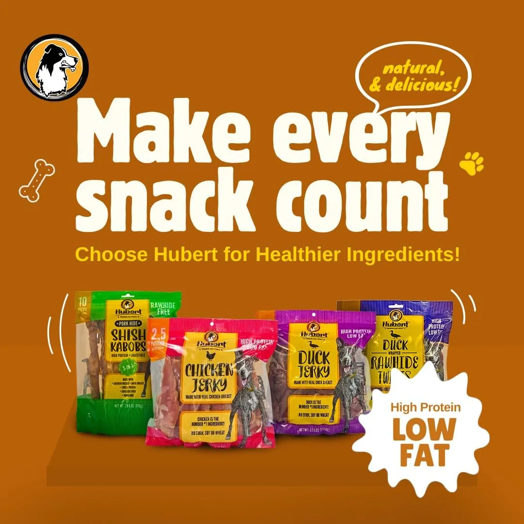 Hubert Pet Premium Sweet Potato Fries Dog Treats, Single-Ingredient & Vegan, All-Natural for All Breeds, No Additives  1 lb Bag