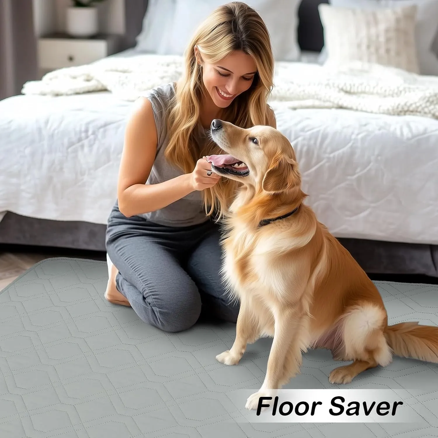hyha Waterproof Dog Bed Blanket, Soft Pet Blankets, Waterproof Couch Cover for Dogs, Reversible Sofa Covers Washable for Furniture (30x70 Inch, Grey/Dark Grey)