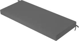 idee-home Outdoor Bench Cushion Waterproof, Bench Cushions for Outdoor Furniture, Patio Porch Swing Replacement Seat Pad with Ties for Garden Backyard, 59 x 18 Inch Dark Grey