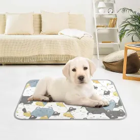 JSTEL Cat Cooling Pad Ice Silk Cooling Mat Washable Pet Cooling Mat Folding Summer Sleeping Mat 23.6x38.6 inch, Non-Toxic Gel, No Water or Electricity Needed for This Dog Cooling Pad,21