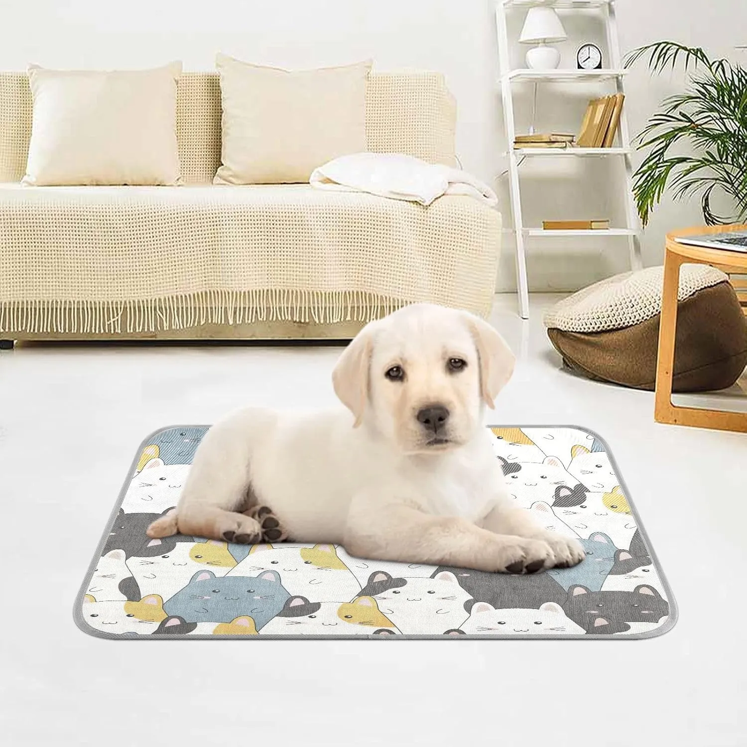 JSTEL Cat Cooling Pad Ice Silk Cooling Mat Washable Pet Cooling Mat Folding Summer Sleeping Mat 23.6x38.6 inch, Non-Toxic Gel, No Water or Electricity Needed for This Dog Cooling Pad,21