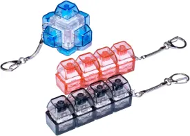 Keyboard Fidget Toy Fidget Keyboard Keychain Keyboard Clicker Fidget Toy Stress Relief Keyboard Fidget Clicker3 Pieces