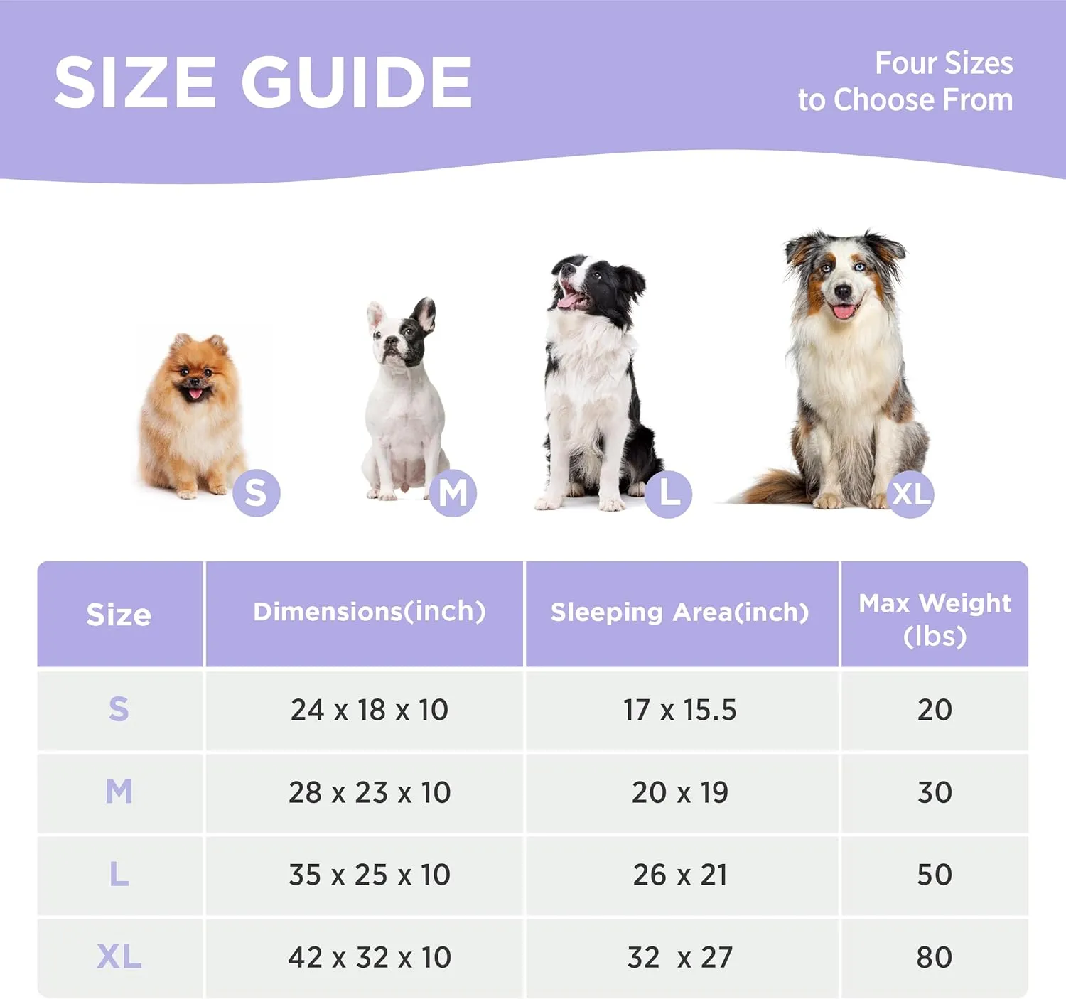 Lesure Orthopedic Bed for Large Dogs, Cute Waterproof Couch with Supportive Egg Foam, Washable Large Cat Sofa, Fluffy Faux Fur Bubble Cover, Non-Slip Bottom Crate Bed, Cerulean