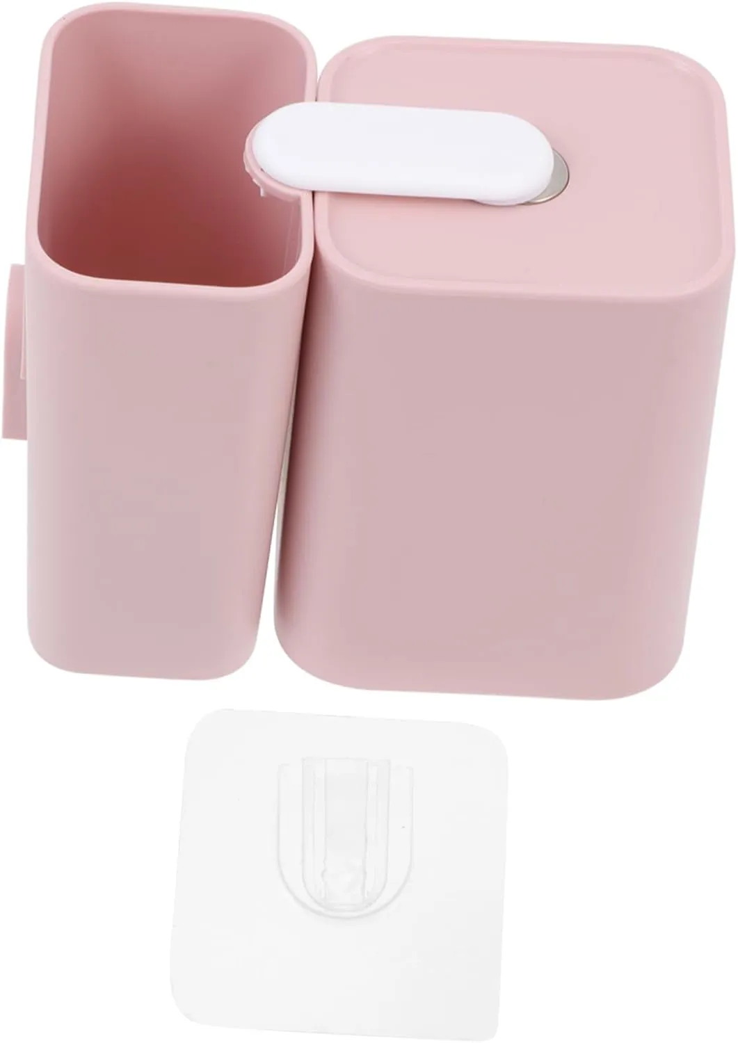 LIFKOME Othbrush Holder Toothbrush Case Wall Hanging Toothbrush Cup Toothpaste Holder Magnetic Cup for Bathroom
