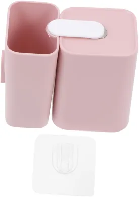 LIFKOME Othbrush Holder Toothbrush Case Wall Hanging Toothbrush Cup Toothpaste Holder Magnetic Cup for Bathroom