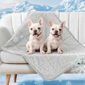 LOOBANI Cooling Blanket for Dogs, 0.4>Q-Max Washable Dog Cooling Blanket, Soft and Lightweight Pet Cooling Blanket for Hot Weather, Protect Sofa Bed from Scratches & Chewing