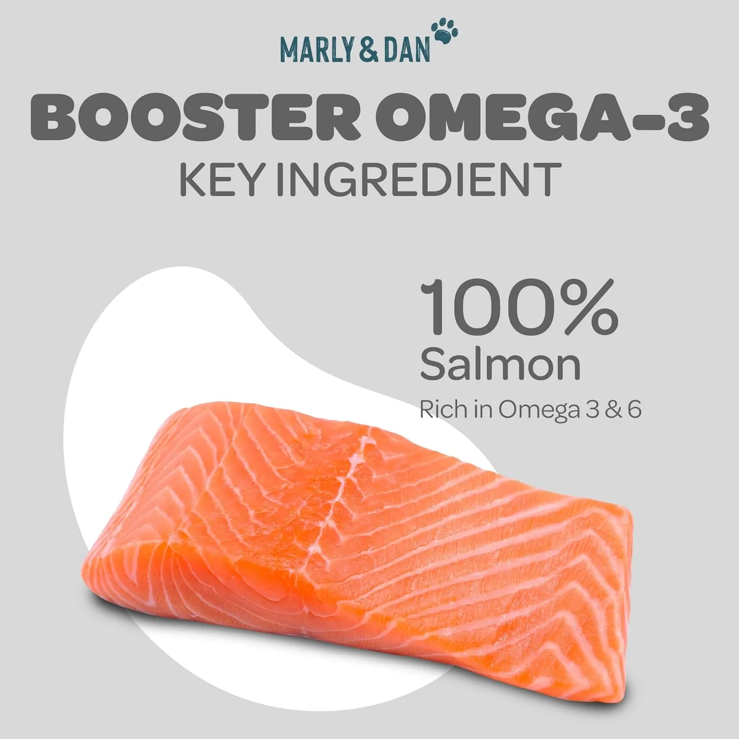 Marly & Dan Tasty 100% Freeze Dried Salmon Omega-3 Booster Treats and Food Topper for Cats