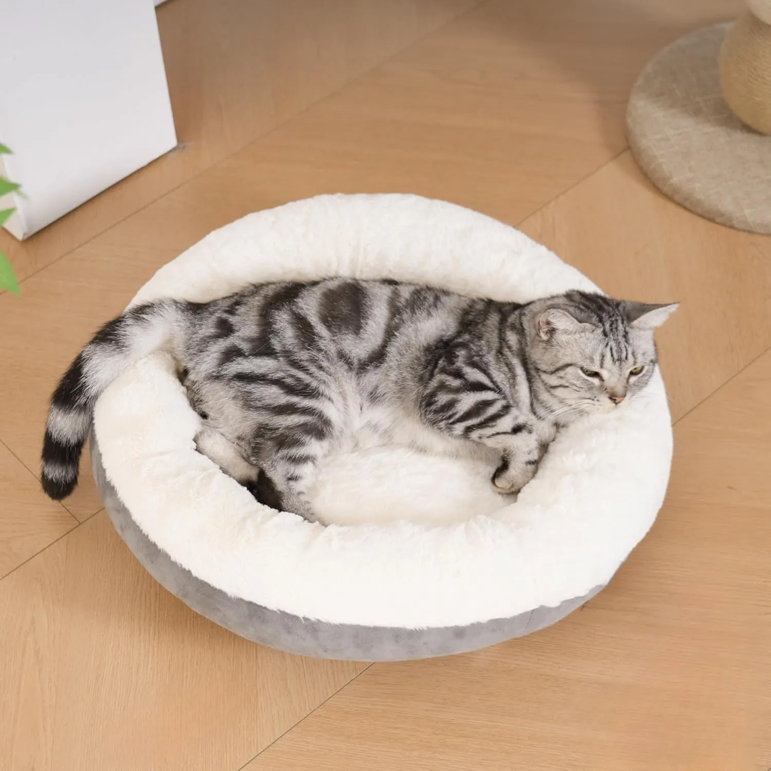 MARUNDA Self Warming Cat and Dog Bed, Super Soft Crate Blanket, Thermal Heating Pad Mat (Grey, 20")