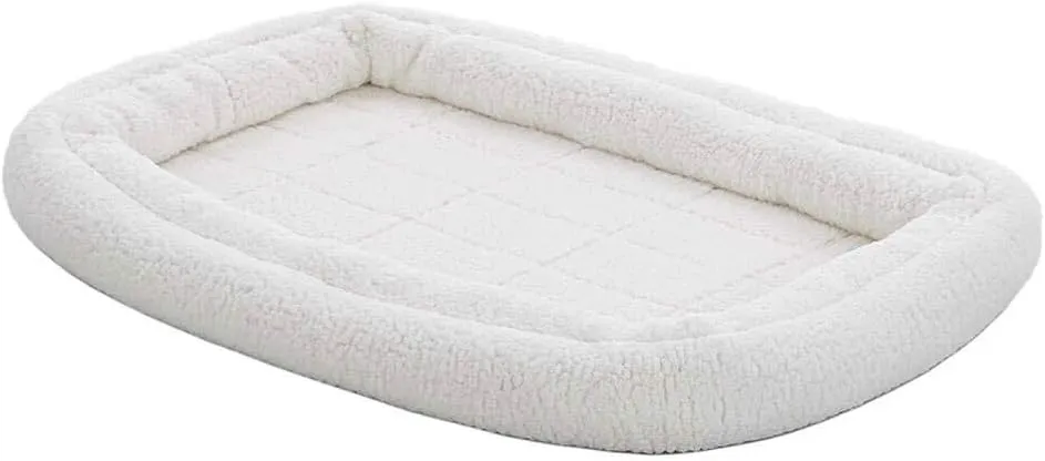 Midwest Homes for Pets Double Bolster Bed, 36", White (40336-FS)