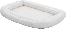 Midwest Homes for Pets Double Bolster Bed, 36", White (40336-FS)