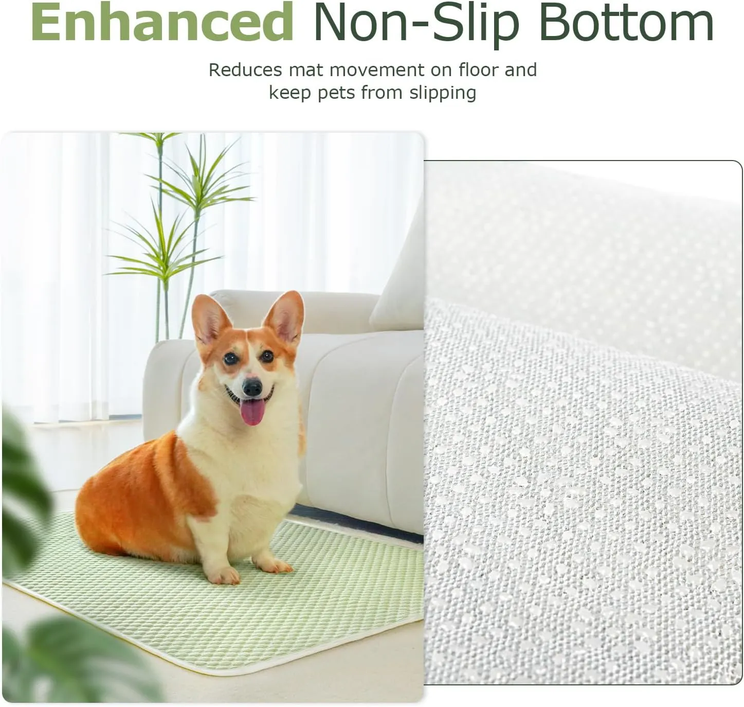 Mora Pets Dog Cooling Mat Breathable Cooling Pad for Dog Cats Washable Pet Cooling Mat for Indoor Outdoor Pets with Non-Slip Bottom 36 x 27 inch Medium