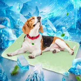 Mora Pets Dog Cooling Mat Breathable Cooling Pad for Dog Cats Washable Pet Cooling Mat for Indoor Outdoor Pets with Non-Slip Bottom 36 x 27 inch Medium
