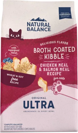 Natural Balance Original Ultra Dry Cat Food, Chicken Meal & Salmon Meal Recipe, Whole Body Health for Kittens to Adult Cats, 6 Pound (Pack of 1)