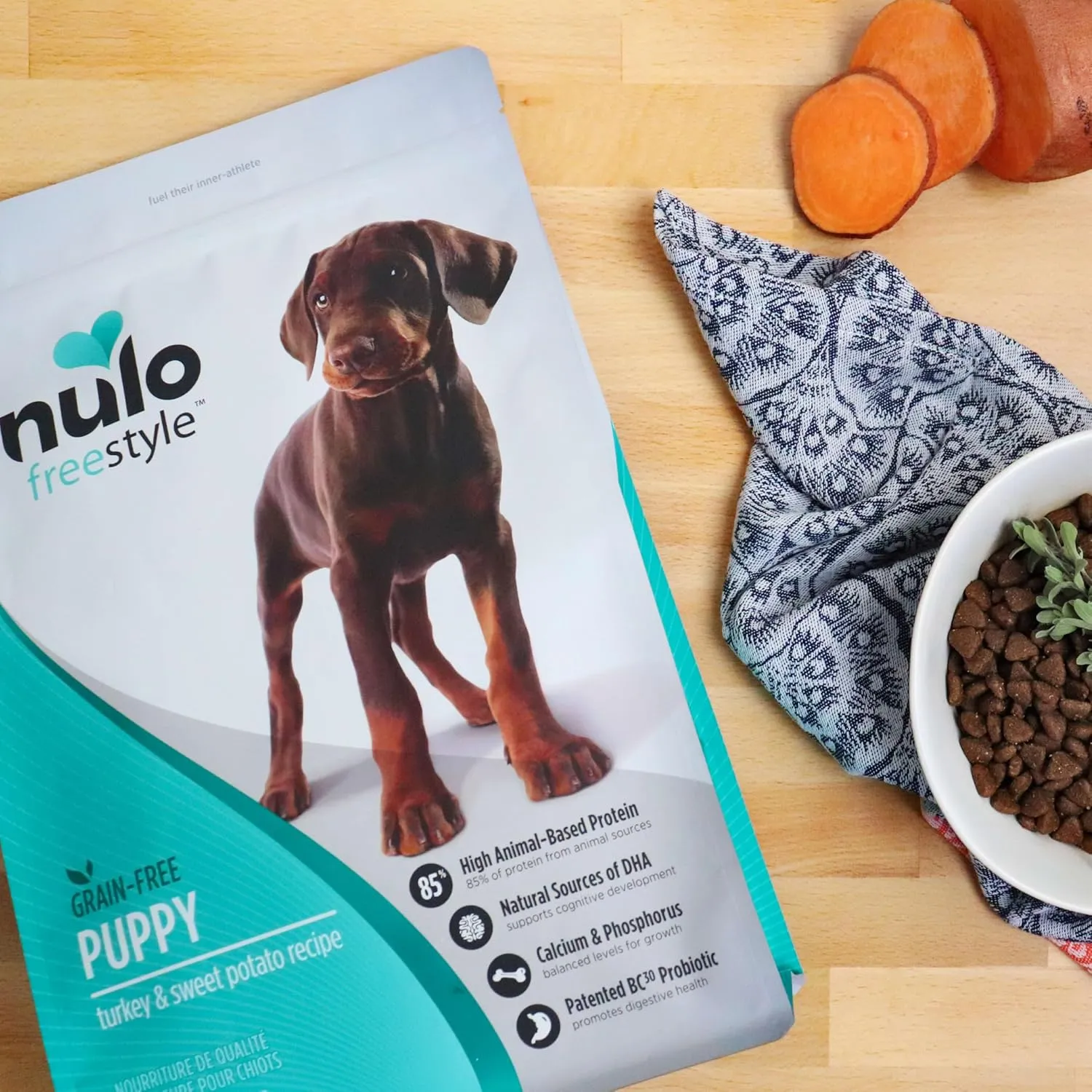 Nulo Freestyle Turkey & Sweet Potato Puppy Food, 6 Pound Bag