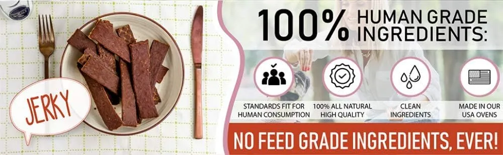 Pet Jerky Factory Premium Turkey and Pumpkin 5 oz. Dog Jerky Treats | 100% Human Grade | USA Made | High Protein | Grain Free | Limited Ingredients | No Filler | BHA-BHT Free | Soft-Tender