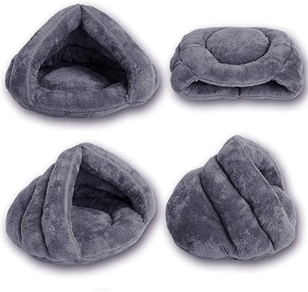Pet Tent Cave Bed for Small Medium Puppies Kitty Dogs Cats Pets Sleeping Bag Thick Fleece Warm Soft Dog Cuddler Burrow House Hole Igloo Nest Cozy Bed for Cat Puppy