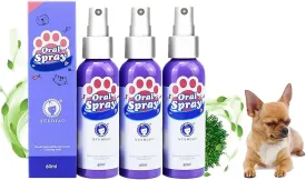 Petry Oral Spray for Dogs - Petry Teeth Cleaning Spray for Dogs and Cats, Pet Breath Freshener Spray Care Cleaner, Oral Spray for Pets, Dog Dental Spray Reduces Plaque & Tartar Buildup (3pcs)