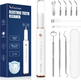 Tartar Remover for Teeth, Electric Plaque Remover for Teeth with LED Light, Dog Teeth Cleaning Kit with 5 Modes and 4 Cleaning Head, Safe for Dog and Cat