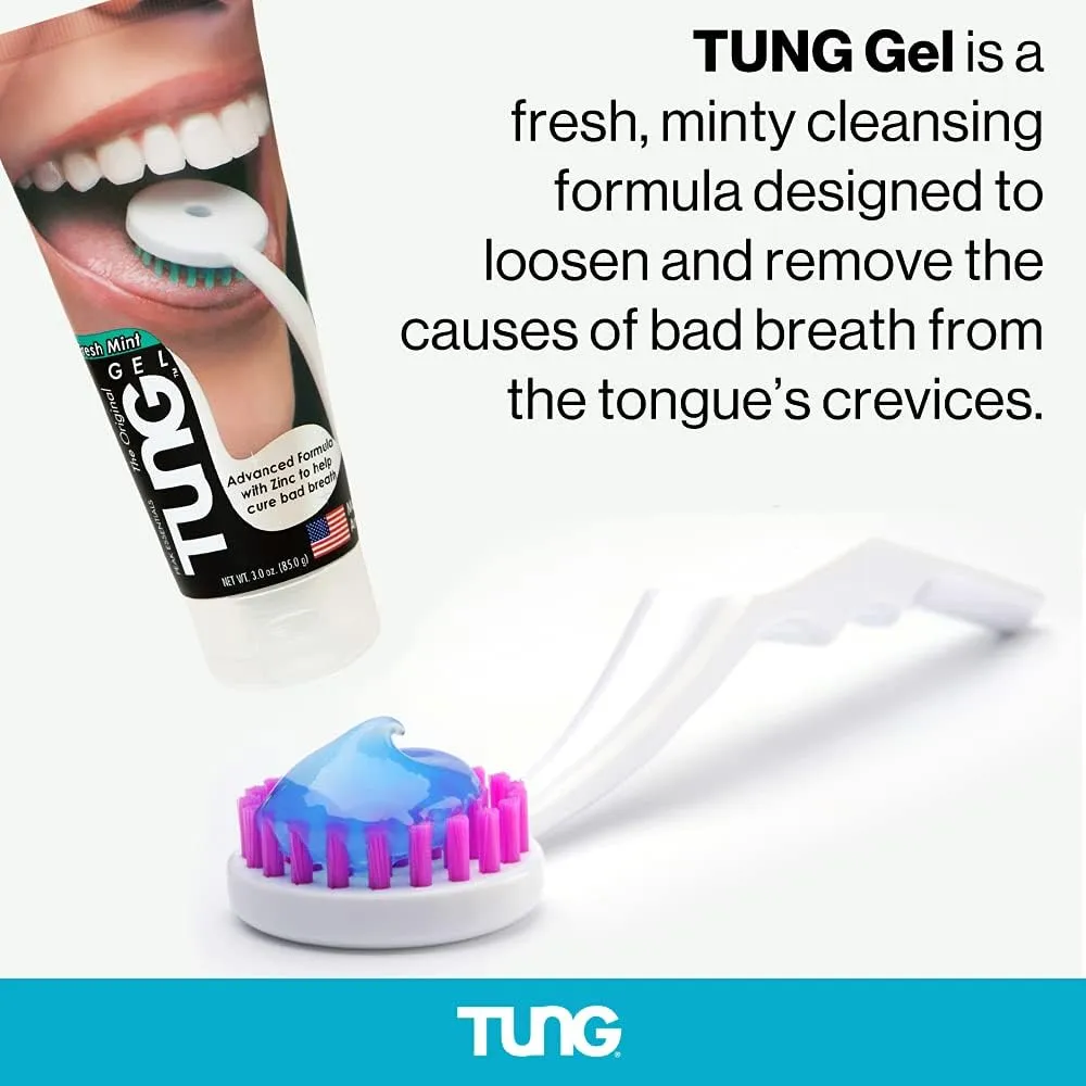 Tung Plastic Tongue Scraper with Protective Caps, Tongue Brush, Tongue Cleaner for Adults, Scrubber, Plastic, Fight Bad Breath and Halitosis | Tongue Scraper Cleaner, Made in America, 2-Pack w/Cap