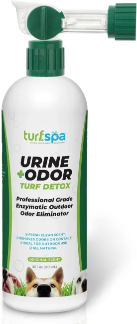 TurfSpa Urine & Odor Turf Detox, Pet Urine Odor Eliminator for Dogs, Ideal Pet Urine Enzyme Cleaner for Artificial Grass, Concrete, Rocks, Sod & Patios - 32 oz
