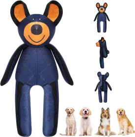 Unbreakableble Bear Dog Toy, Indestructible Stuffed Plush Bear Doy Toys, Durable Squeaky Dog Toy for Heavy Chewers