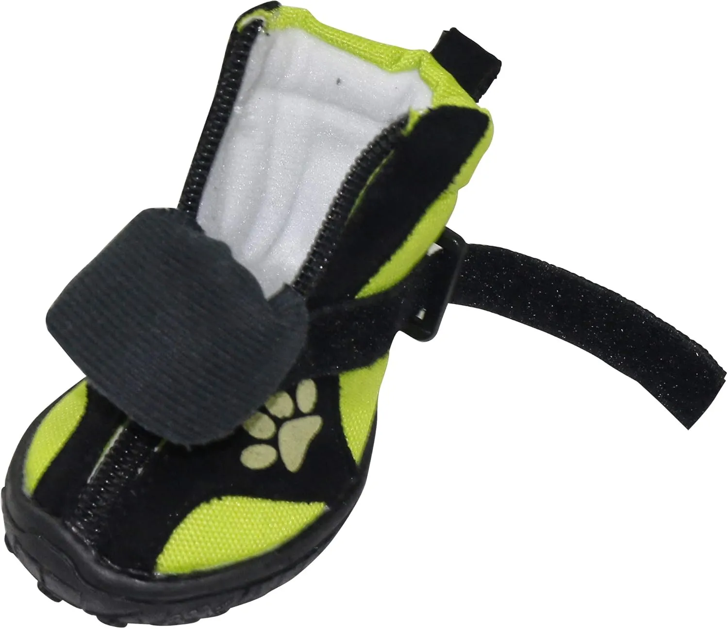 URBEST Dog Winter Shoes, Dog Boots Sports Non-Slip Pet Dog Anti-Slip Sole, Water Resistant Boots for Dogs 2 Pairs (2#, Green)