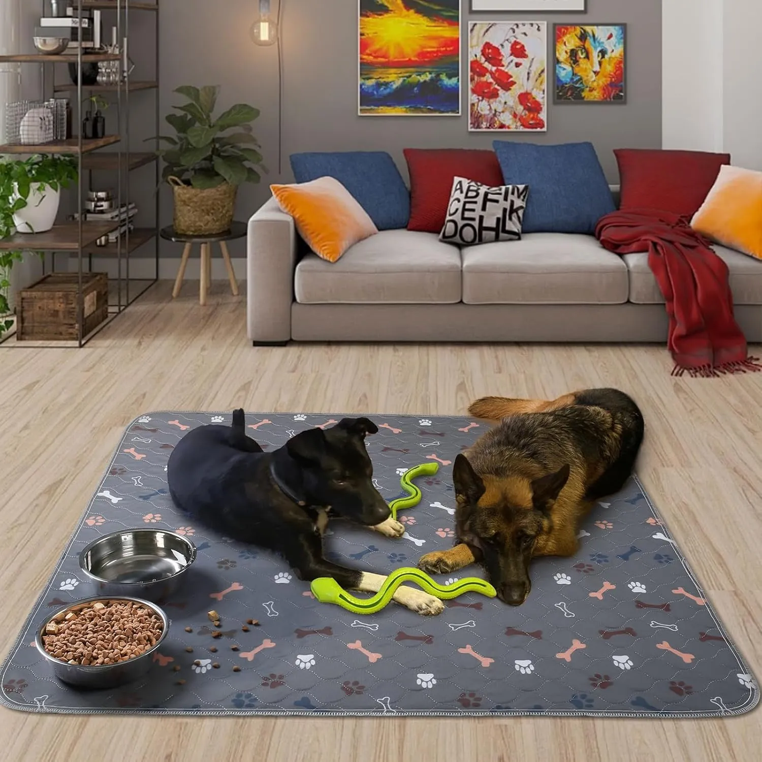 Washable Dog Pee Pads,2 Pack 36"x 36" Puppy Pads,Reusable Pet Training Pads,Waterproof Pet Pads for Dog Bed Mat,Non-Slip Super Absorbing Large Whelping Pads for Crate,Floor,Couch,Puppy Supplies