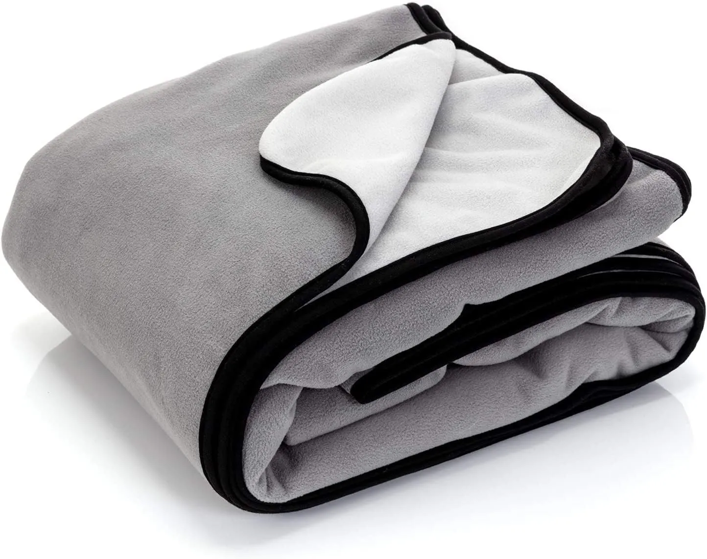 Waterproof Blanket for Bed - Large Waterproof Dog Blanket - Soft Reversible Furniture Protector for Pets & Home, Ideal for Bed, Couch, or Dog Crate - Grey 60"x80"
